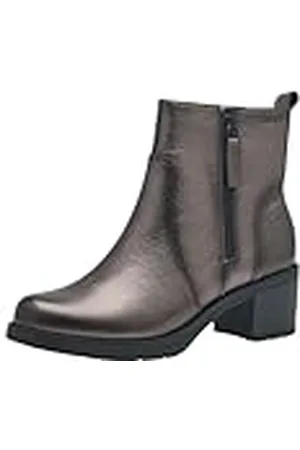 Tamaris Comfort-Botas Elegantes para Mujer con tacón y Duo-Tex, Moda, Silver, 39 EU