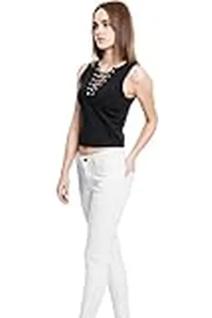 Urban classics Ladies Lace Up Cropped Top - Camiseta para mujer, Top Mujer, , M