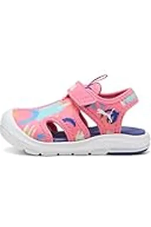PUMA Fun Racer Sandal AOP V INF, Sandalias deslizantes Unisex bebé, Magic Rose-Blue Crystal, 20 EU