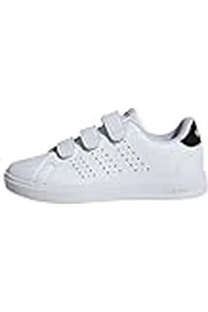 adidas Advantage Base 2.0 Shoes Children, Zapatillas de Tenis, Cloud White/Cloud White/Core Black, 30.5 EU