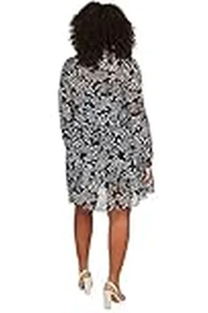 Trendyol Woman Mini Ruffle Hem Crew Neck Woven Plus Size Dress Vestidos, , 42 De Las Mujeres