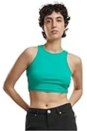 Urban classics Tb1498-ladies Cropped Rib Top Camiseta, , XXXXL Mujeres