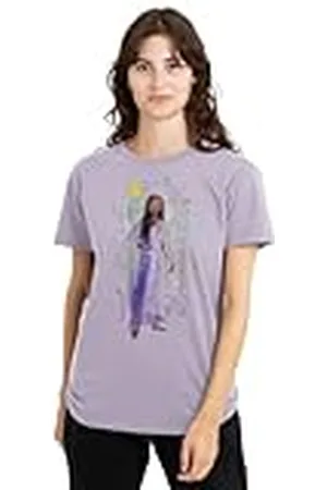 Disney Mandarin creative ltd Wish Starburst with ASHA Ladies T Shirt, Lavendar Camiseta, , M para Mujer
