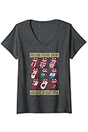 The Rolling Stones Voodoo Lounge Carbón vegetal Camiseta Cuello V