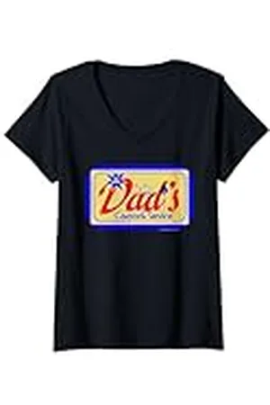 Peanuts Mujer Regalos para el Día del Padre Snoopy Papá Daddy 24 Hour Greatest Hero Lol Camiseta Cuello V