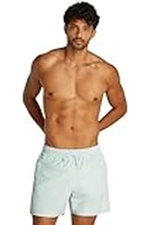 Calvin Klein Bañador Hombre Medium Drawstring con logotipo, Gris (Moonlight Jade), M