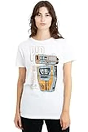 STAR WARS The Acolyte Blueprint Pip Droid Ladies T Shirt, White Camiseta, , XXL para Mujer