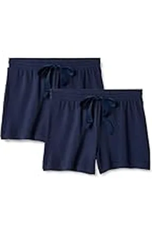 Amazon Pantalón Corto de Pijama de Rizo Ligero Mujer, , M
