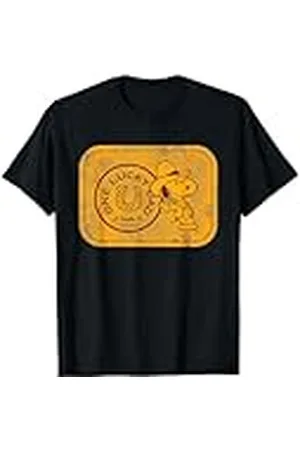 Peanuts Snoopy Regalos para el Día del Padre Lucky Dad Greatest Rodeo Cowboy Camiseta