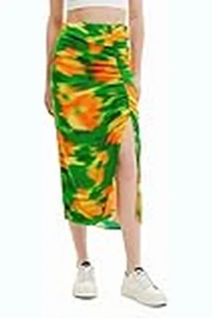 Desigual Fal_Lana, 4025 Lime Green Falda, , M para Mujer