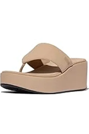 FitFlop Platfforms Wedge Toe-Post Sandals, Sandalias con cuña Mujer, , 42 EU