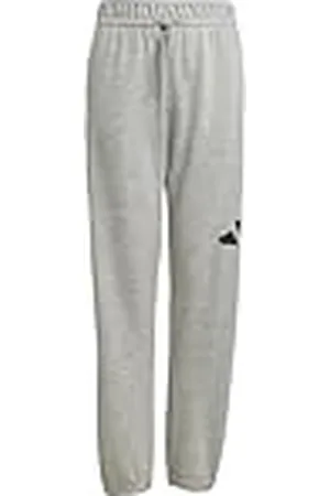 adidas Unisex niños Essentials Big Logo Pants, Medium Grey Heather/Black, 7-8 Years