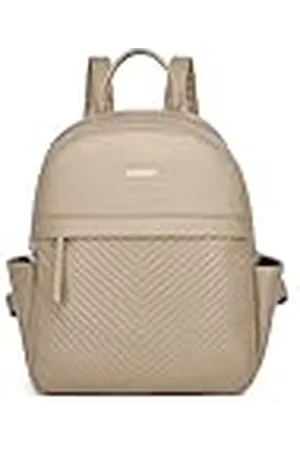 MISS LULÙ Mochila femenina de PU elegante, mochila impermeable para el trabajo, el estudio, los viajes y las compras