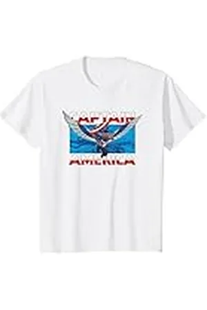 Marvel Niños Captain America Flying Camiseta