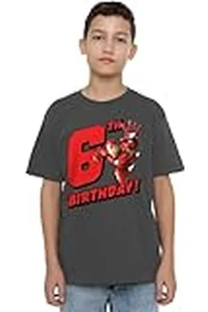 Iron Man Mandarin creative ltd Birthday 6 Unisex Kids T Shirt Camiseta, , 7-8 años para Niños