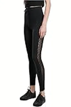 Urban classics Ladies Flock Lace Stripe Leggings, , S para Mujer