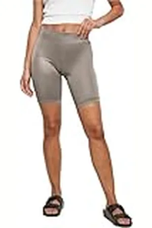 Urban classics Ladies Imitation Leather Cycle Shorts, Pantalones cortos de yoga Mujer, , S