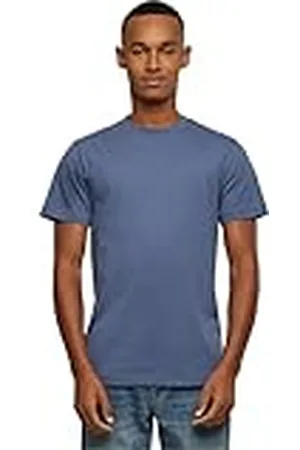Build Your Brand By004-T-shirt Round Neck Camiseta, Color Azul Vintage, XXL Hombres
