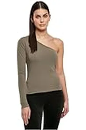 Urban classics Manga Larga asimétrica para Mujer Camiseta, , S