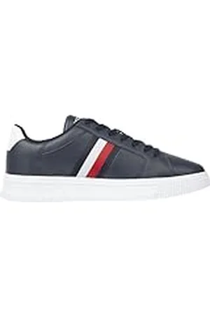 Tommy Hilfiger Supercup LTH Stripes ESS FM0FM04895, Zapatilla con Suela Cupsole Hombre, Azul (Desert Sky), 42 EU