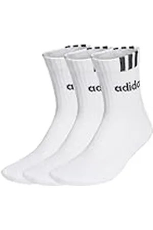 adidas HT3437 C 3S LIN 3P Calcetines, Unisex, Blanco/Negro, KXL