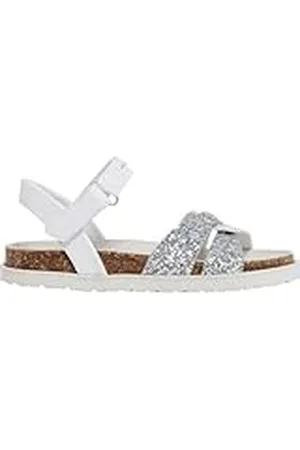 Pepe Jeans Berlin Cross Sandalia Niña, Gris (Plata), 4.5