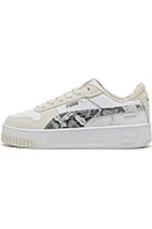 PUMA Carina Street Snake Chic, Zapatillas Mujer, White-Alpine Snow, 39 EU