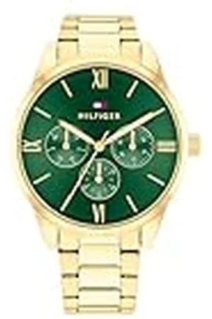 Tommy Hilfiger Reloj Analógico de Cuarzo Multifunción para Mujer con Correa de Acero Inoxidable de Color Dorado - 1782746