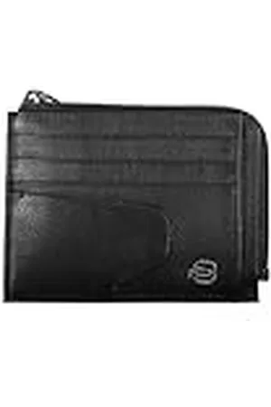 Piquadro Cartera Negra de Tres Pliegues Uomo Akron PP4822AOR, , Talla única, Tarjetero Credi