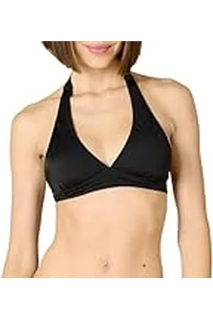 Amazon Top de Bikini con Tirantes, Escote Halter y Soporte Ligero (Disponible en Tallas Grandes) Mujer, , 40