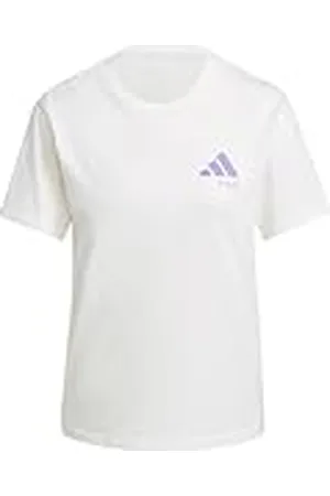 adidas Mujer Lounge Verbiage Graphic T-Shirt, , S