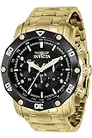 Invicta Pro Diver 37725 Reloj para Hombre - Impermeable - Analógico - Movimiento Cuarzo - Acero Inoxidable con Esfera Negro - 50mm