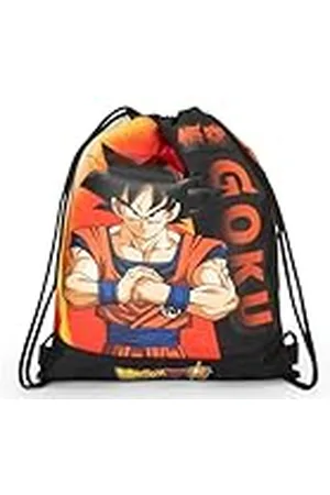 FRANCO COSIMO PANINI Dragon Ball - Bolsa con cordón oficial Dragon Ball, compacta y versátil, ideal para gimnasio, escuela, viajes, merienda, idea de regalo para niños y niños, 35 x 42 x 2 cm