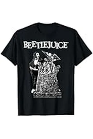 BEETLEJUICE Escena de cementerio Arte de terror Camiseta