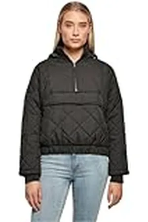 Urban classics Chaqueta para Mujer de Gran tamaño con Bordado de Diamante, , XXXXL
