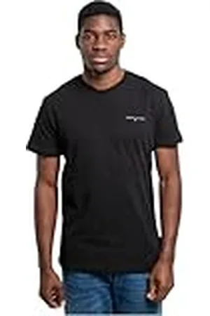 Tommy Hilfiger Camiseta de Manga Corta Hombre Slim Linear Chest tee con Cuello Redondo, Negro (Black), XXL