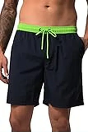 JP 1880 Bañador Corto con Cintura en Contraste, Azul Marino, XXL para Hombre