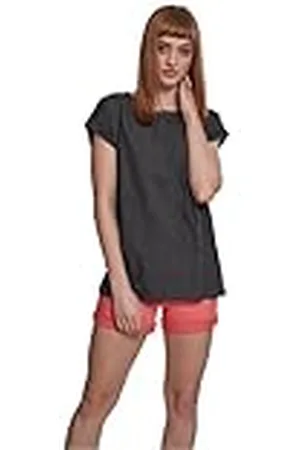 Build Your Brand Ladies Spray Dye Extended Shoulder tee Camiseta, Mujer, , XS