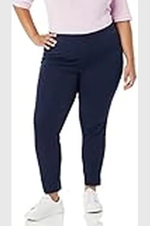 Amazon Pantalones tobillero con Cierre Lateral bielástico y Corte Entallado Mujer, , 42