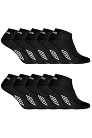 Umbro Umb/1/Tcx10 Calcetines, Blanco/Negro, 39-42 (Pack de 10) para Hombre