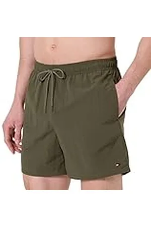 Tommy Hilfiger Bañador Hombre Medium Drawstring con logotipo, Verde (Army Green), XL