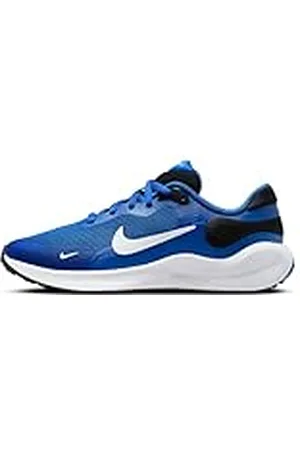 Nike Revolution 7, Sneaker Hombre, Game Royal White Black, 33 EU