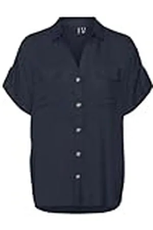 VERO MODA Vmbumpy S/S Camiseta Wvn Ga Noos Blusa de Manga Corta, , M Mujeres