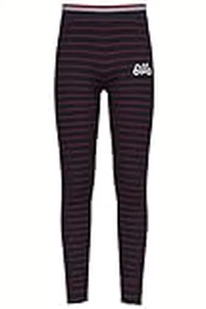 Odlo Ninos Pantalón largo de ropa interior funcional con estampado de rayas ACTIVE WARM ORIGINALS ECO