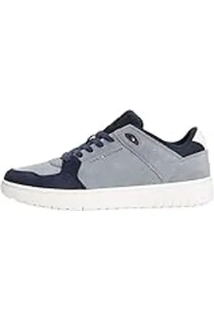 Tommy Hilfiger TH Basket Core Lite Suede Fm0fm05519, Parte Superior Baja Hombre, Grey (Overcast Grey), 44.5 EU