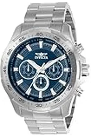 Invicta Speedway 22781 Reloj para Hombre - Impermeable - Analógico - Movimiento Cuarzo - Acero Inoxidable con Esfera Negro - 48mm