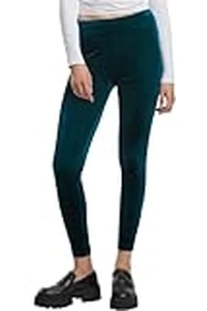 Urban classics Ladies High Waist Velvet Leggings, , S Mujeres