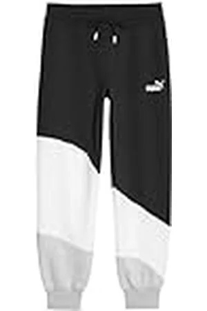 PUMA Power Cat Pants FL Pantalones de Punto, Mujer, Negro-Gris Claro Jaspeado, S