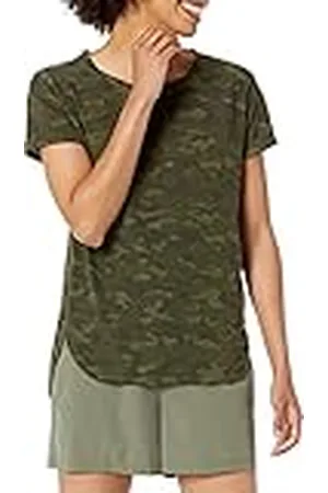 Amazon Camiseta Studio Ligera, Holgada y con Cuello Redondo (Disponible en Tallas Grandes) Mujer, , M