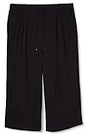 Ulla Popken Pantalones Anchos de Viscosa, Longitud K, Pantalones para Mujer, , 29-30